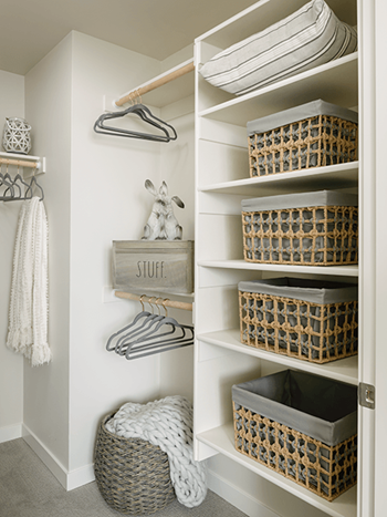 Walk-In Closet at Harbor Heights 55+ Community, Olympia